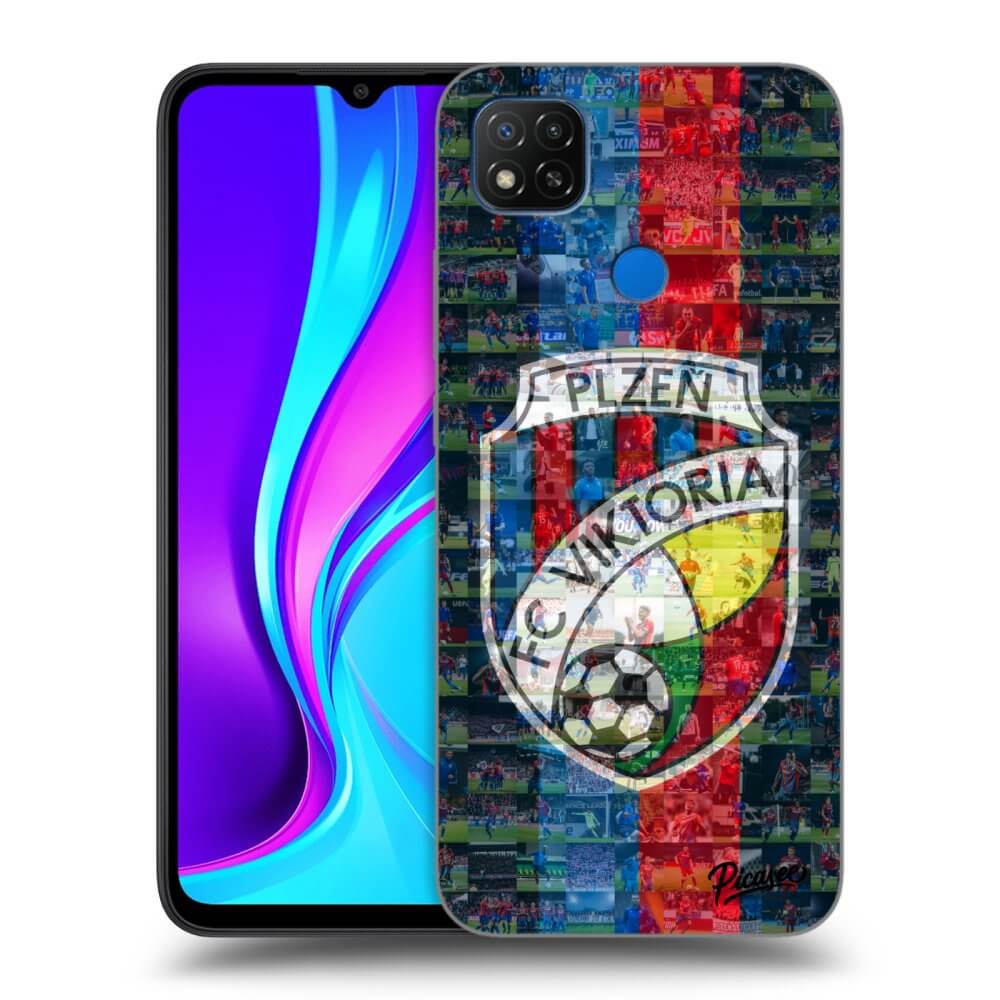 Picasee silikonový černý obal pro Xiaomi Redmi 9C - FC Viktoria Plzeň A
