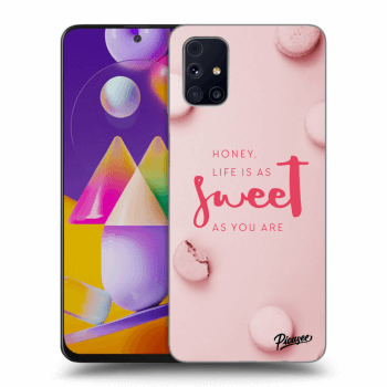 Picasee silikonový černý obal pro Samsung Galaxy M31s - Life is as sweet as you are