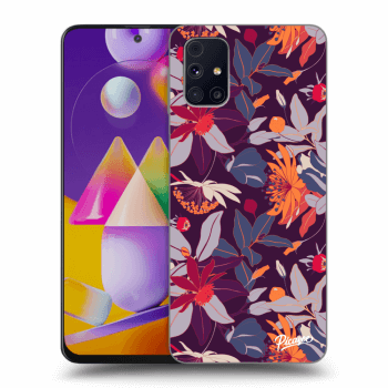 Obal pro Samsung Galaxy M31s - Purple Leaf