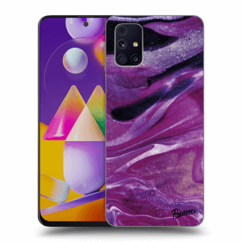 Obal pro Samsung Galaxy M31s - Purple glitter