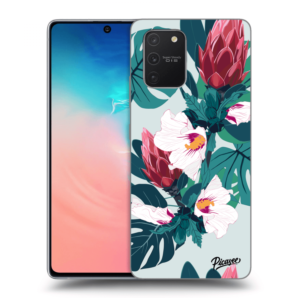 Picasee silikonový průhledný obal pro Samsung Galaxy S10 Lite - Rhododendron