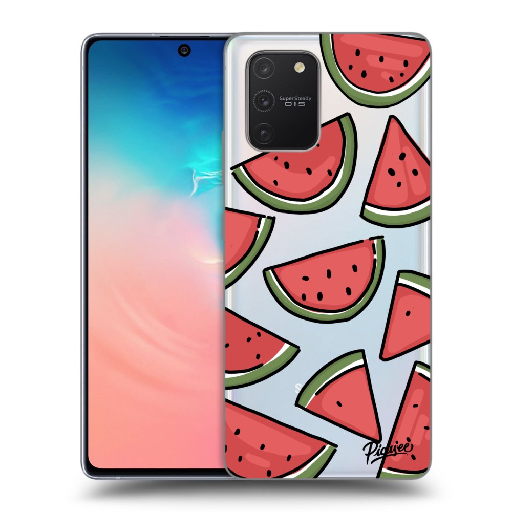 Picasee silikonový průhledný obal pro Samsung Galaxy S10 Lite - Melone