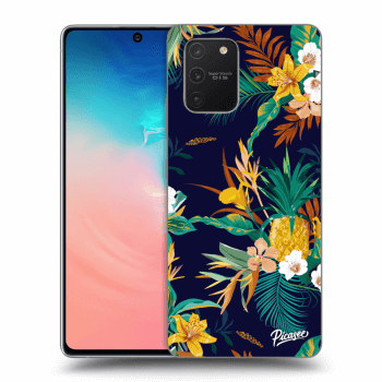 Picasee silikonový průhledný obal pro Samsung Galaxy S10 Lite - Pineapple Color