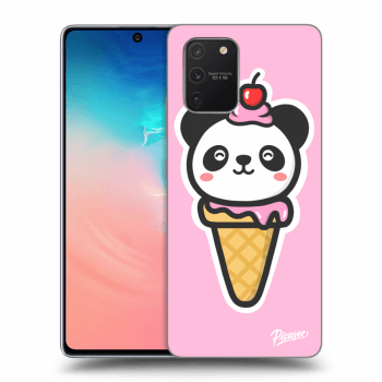 Picasee silikonový průhledný obal pro Samsung Galaxy S10 Lite - Ice Cream Panda