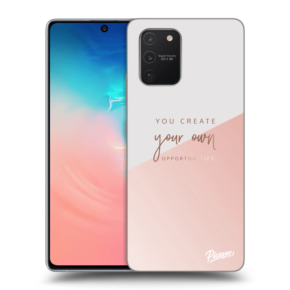 Picasee silikonový černý obal pro Samsung Galaxy S10 Lite - You create your own opportunities