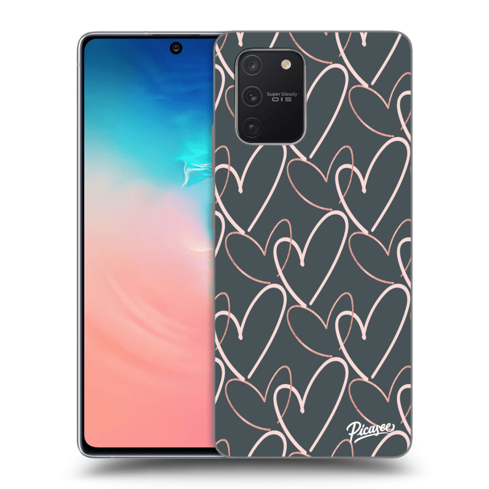 Picasee silikonový černý obal pro Samsung Galaxy S10 Lite - Lots of love
