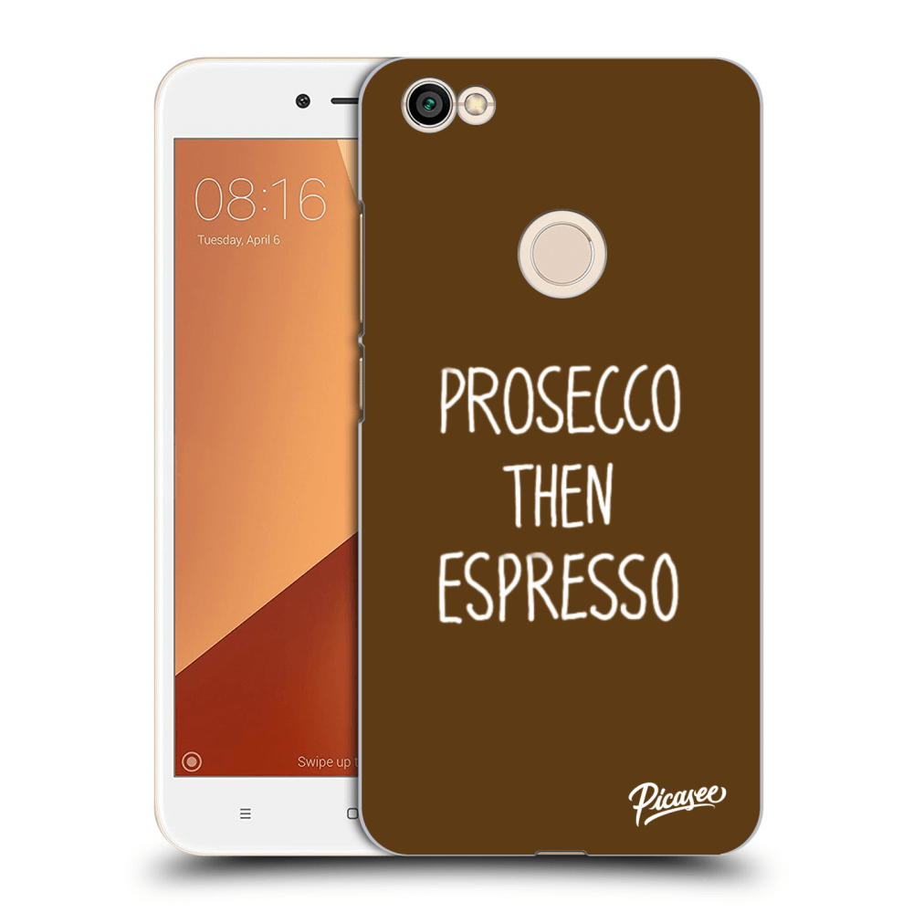 Picasee plastový černý obal pro Xiaomi Redmi Note 5A Prime - Prosecco then espresso