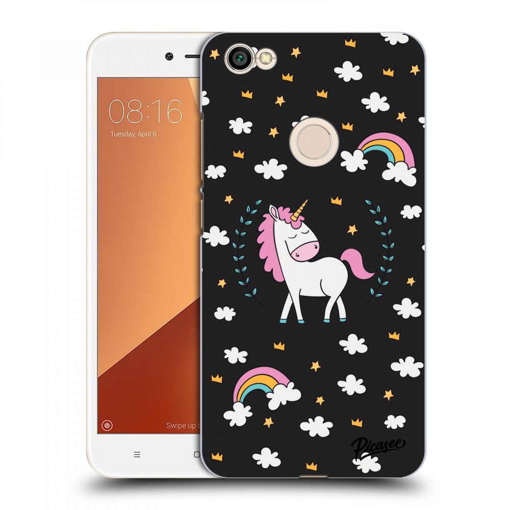 Picasee plastový černý obal pro Xiaomi Redmi Note 5A Prime - Unicorn star heaven