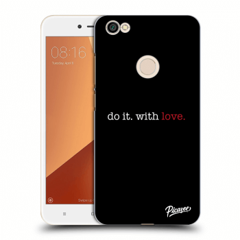 Picasee plastový černý obal pro Xiaomi Redmi Note 5A Prime - Do it. With love.