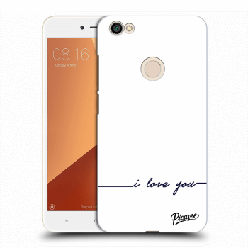 Picasee silikonový průhledný obal pro Xiaomi Redmi Note 5A Prime - I love you