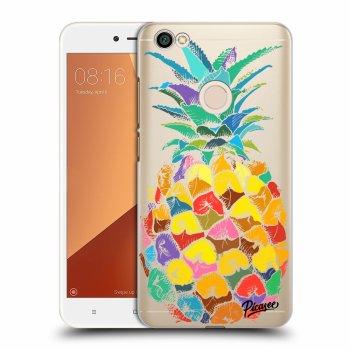 Picasee silikonový průhledný obal pro Xiaomi Redmi Note 5A Prime - Pineapple