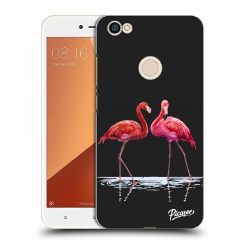 Picasee plastový černý obal pro Xiaomi Redmi Note 5A Prime - Flamingos couple