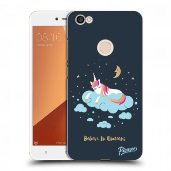 Picasee silikonový průhledný obal pro Xiaomi Redmi Note 5A Prime - Believe In Unicorns