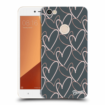 Picasee silikonový průhledný obal pro Xiaomi Redmi Note 5A Prime - Lots of love