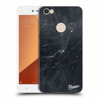 Picasee silikonový průhledný obal pro Xiaomi Redmi Note 5A Prime - Black marble
