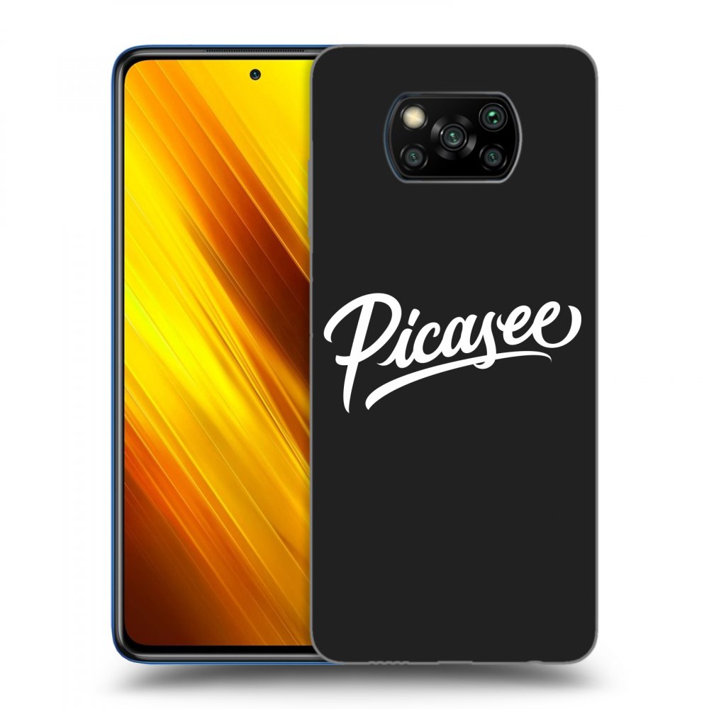 Silikonový černý Obal Pro Xiaomi Poco X3 - Picasee - White