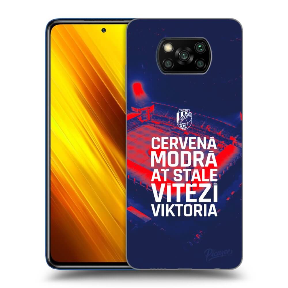 Picasee silikonový černý obal pro Xiaomi Poco X3 - FC Viktoria Plzeň E