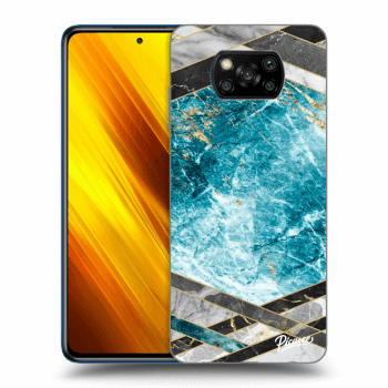 Obal pro Xiaomi Poco X3 - Blue geometry