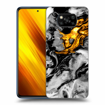 Obal pro Xiaomi Poco X3 - Black Gold 2