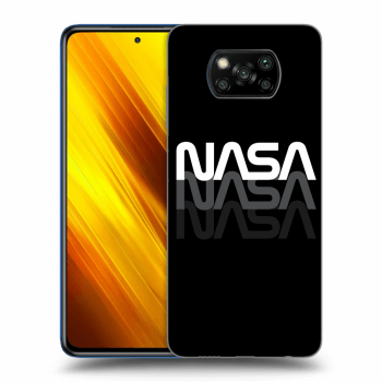 Picasee silikonový černý obal pro Xiaomi Poco X3 - NASA Triple