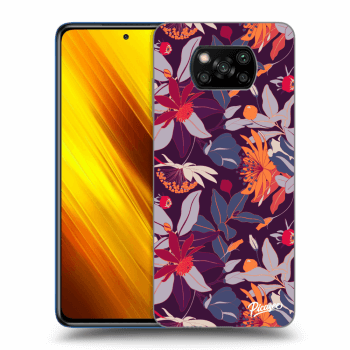 Obal pro Xiaomi Poco X3 - Purple Leaf