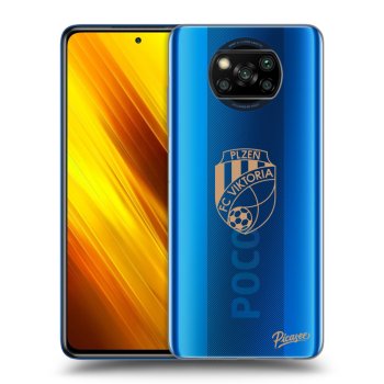 Picasee silikonový průhledný obal pro Xiaomi Poco X3 - FC Viktoria Plzeň I