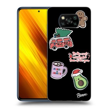 Obal pro Xiaomi Poco X3 - Christmas Stickers
