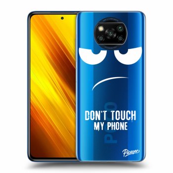 Picasee silikonový průhledný obal pro Xiaomi Poco X3 - Don't Touch My Phone