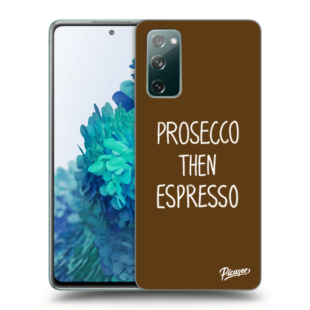 Picasee silikonový průhledný obal pro Samsung Galaxy S20 FE - Prosecco then espresso