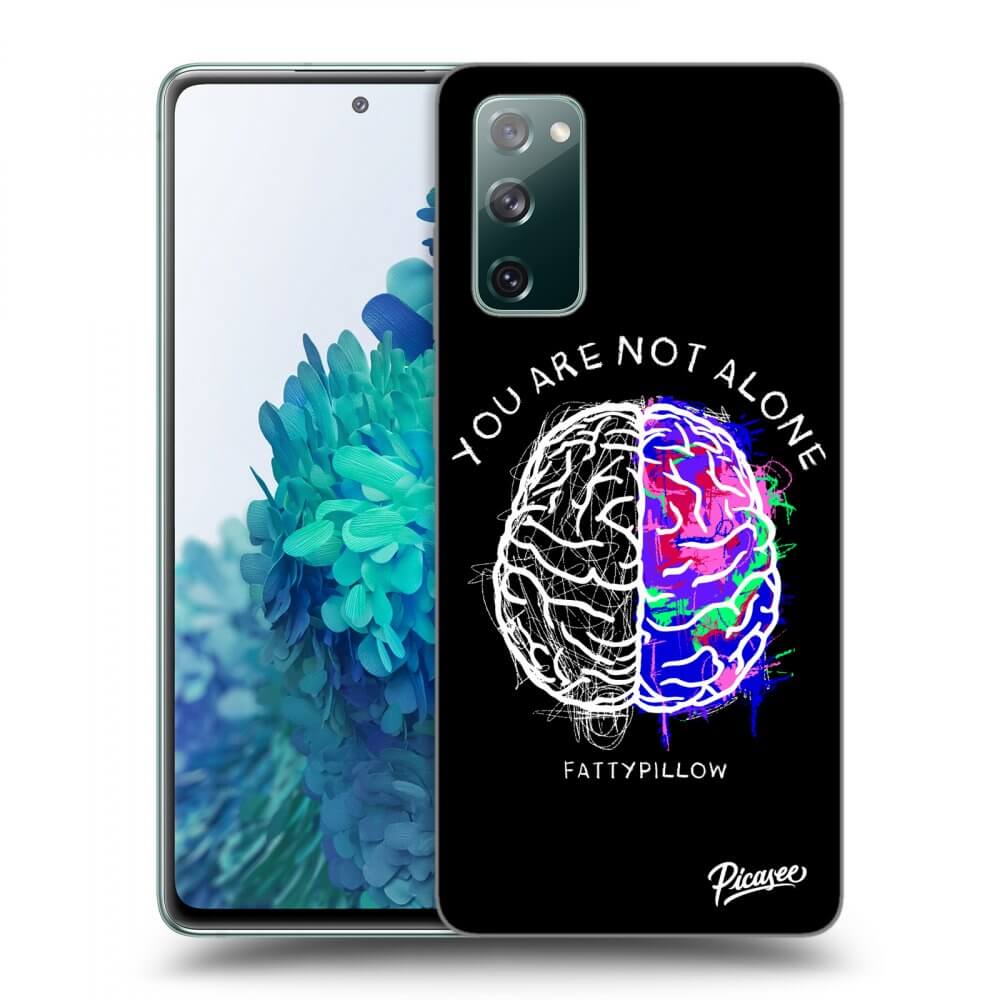 Picasee silikonový černý obal pro Samsung Galaxy S20 FE - Brain - White