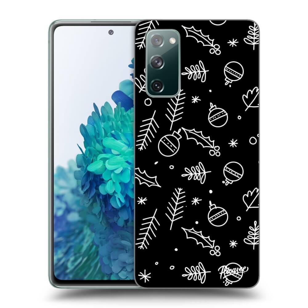 Silikonový černý Obal Pro Samsung Galaxy S20 FE - Mistletoe