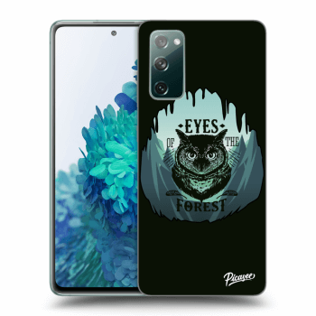 Picasee silikonový černý obal pro Samsung Galaxy S20 FE - Forest owl
