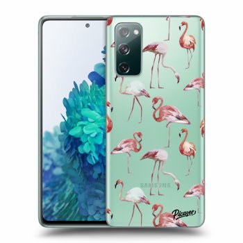 Picasee silikonový průhledný obal pro Samsung Galaxy S20 FE - Flamingos