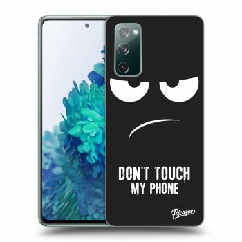 Picasee silikonový černý obal pro Samsung Galaxy S20 FE - Don't Touch My Phone