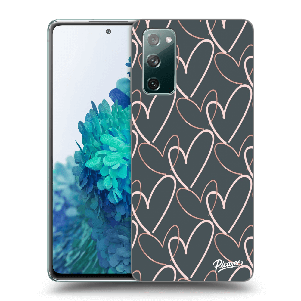 Picasee silikonový průhledný obal pro Samsung Galaxy S20 FE - Lots of love
