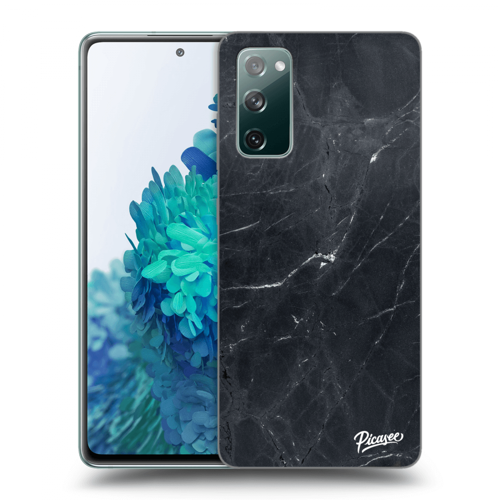 Picasee silikonový průhledný obal pro Samsung Galaxy S20 FE - Black marble