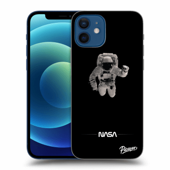 Picasee silikonový průhledný obal pro Apple iPhone 12 - Astronaut Minimal