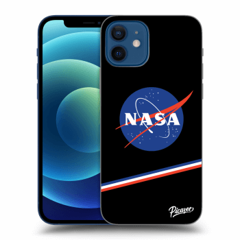 Picasee silikonový černý obal pro Apple iPhone 12 - NASA Original