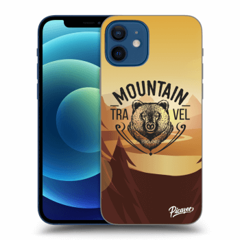 Picasee silikonový průhledný obal pro Apple iPhone 12 - Mountain bear