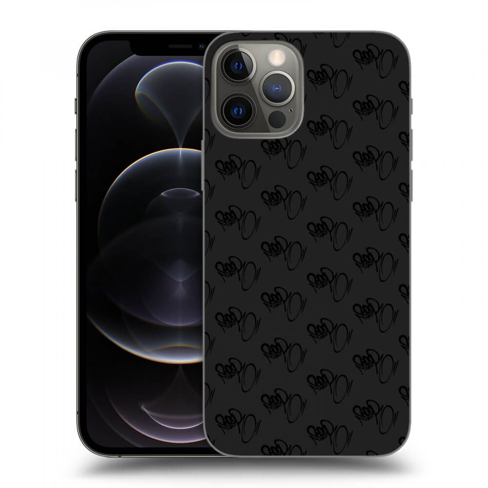 Picasee silikonový černý obal pro Apple iPhone 12 Pro - Separ - Black On Black 1