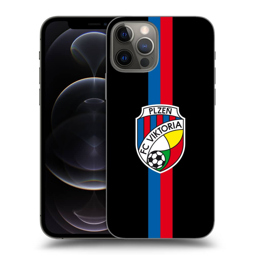 Picasee silikonový černý obal pro Apple iPhone 12 Pro - FC Viktoria Plzeň H