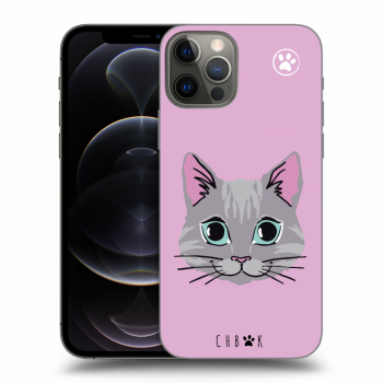 Picasee silikonový průhledný obal pro Apple iPhone 12 Pro - Chybí mi kočky - Růžová