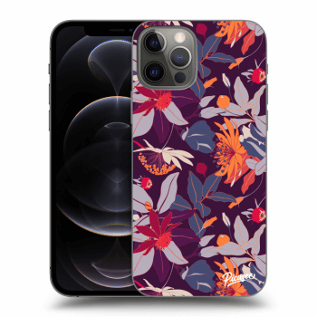 Obal pro Apple iPhone 12 Pro - Purple Leaf