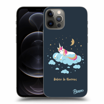 Picasee silikonový průhledný obal pro Apple iPhone 12 Pro - Believe In Unicorns