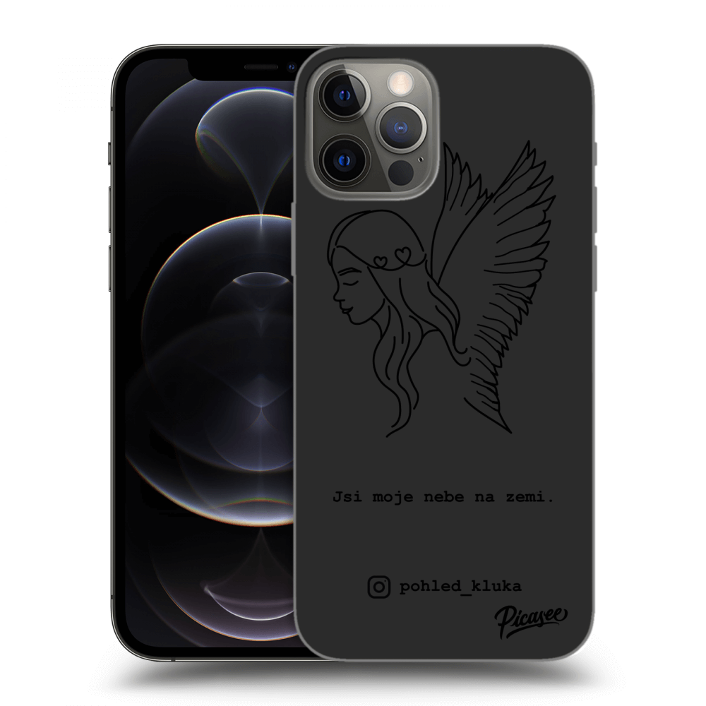Picasee silikonový černý obal pro Apple iPhone 12 Pro - Heaven