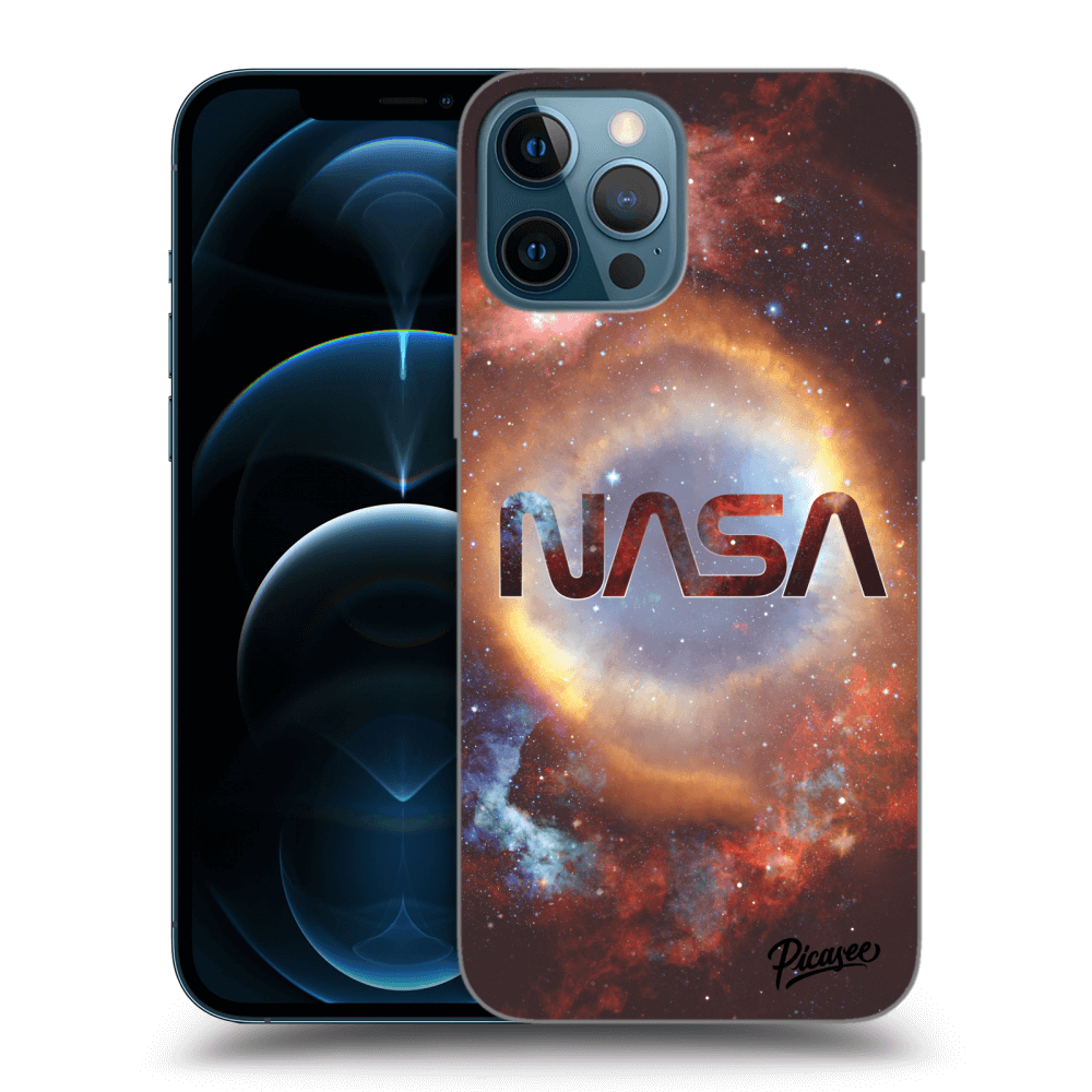 Picasee silikonový černý obal pro Apple iPhone 12 Pro Max - Nebula