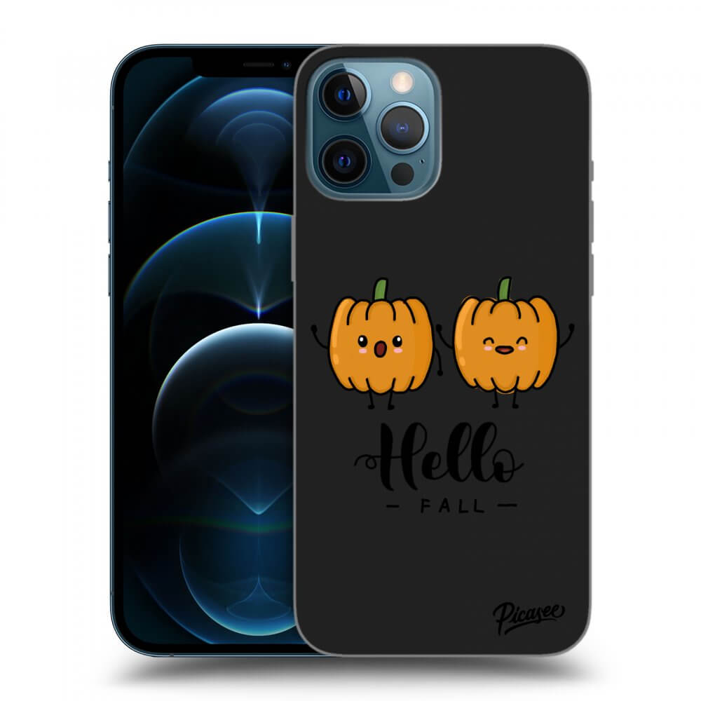 Picasee silikonový černý obal pro Apple iPhone 12 Pro Max - Hallo Fall