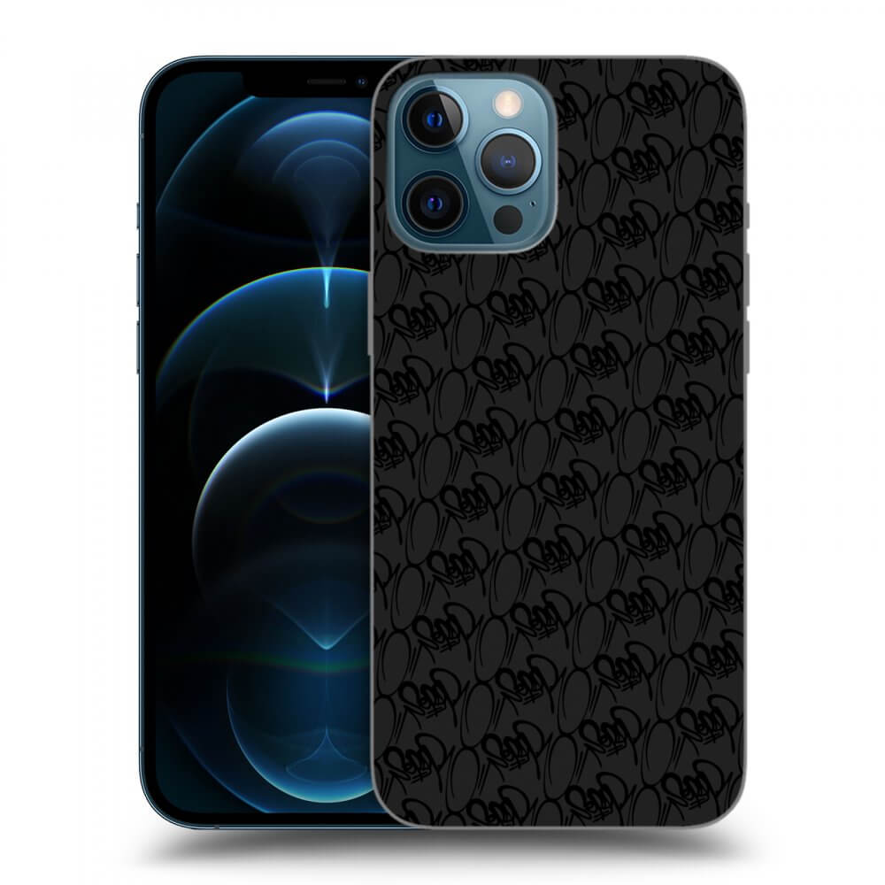 Picasee silikonový černý obal pro Apple iPhone 12 Pro Max - Separ - Black On Black 2