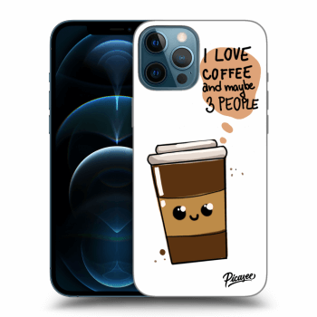 Picasee silikonový průhledný obal pro Apple iPhone 12 Pro Max - Cute coffee