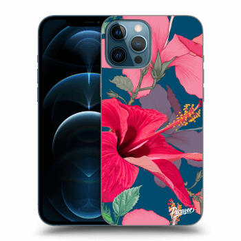 Picasee silikonový průhledný obal pro Apple iPhone 12 Pro Max - Hibiscus